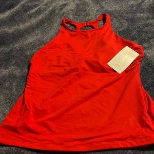 Athleta Maldives Red Tankini Top, 40D/DD